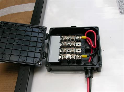 is the junction box in a solar panel grounded|solar panel junction box connection.